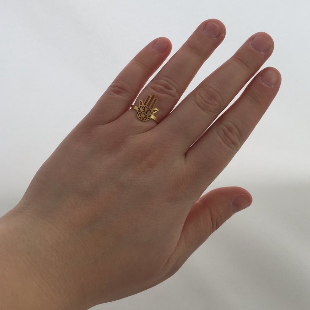 Hamsa hand protection against the evil ring - Picture 2 of 6